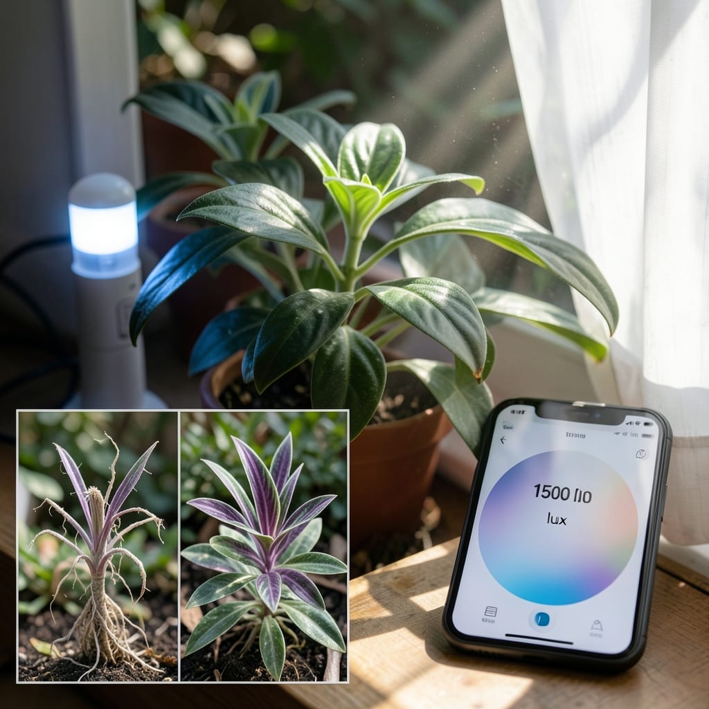 How Much Light Does an Inch Plant Need: Bright Indirect Sun for Thriving Leaves