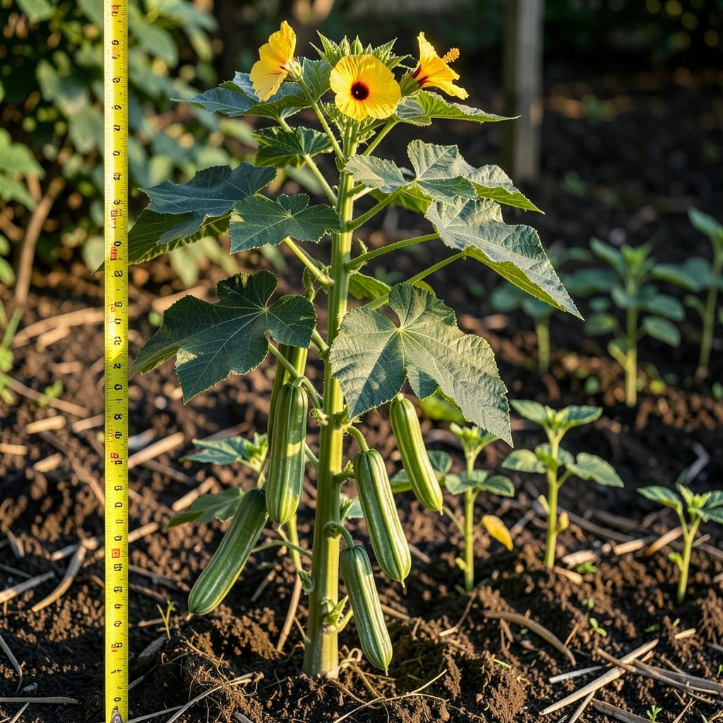 How Tall Can Okra Plants Grow: Variety-Specific Heights & Trellis Support Guide
