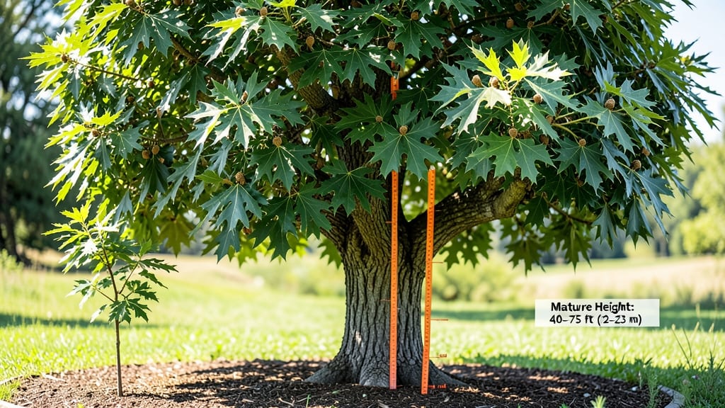 How Tall Do Pin Oak Trees Grow: Exact Mature Height Range by Region